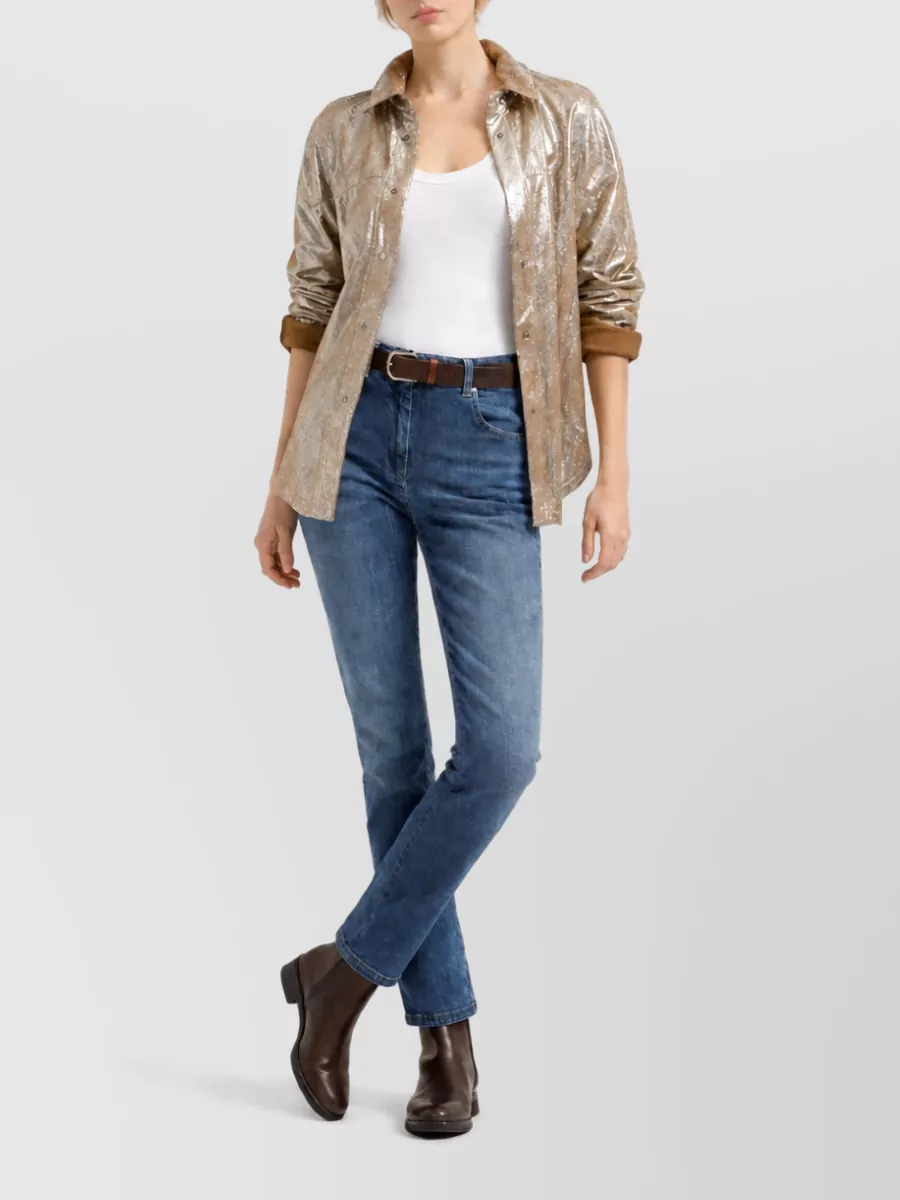 Brunello Cucinelli Slim Denim Pants Casual Style Layering