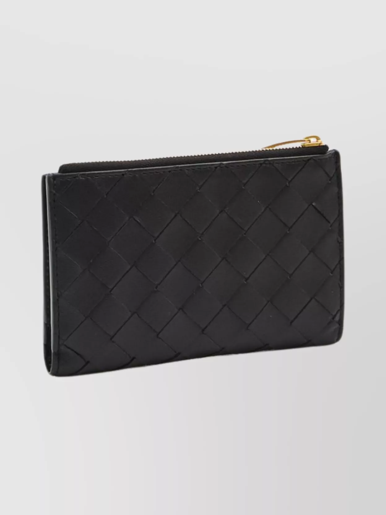 Bottega Veneta Intrecciato Medium Wallet Gold-Tone Hardware