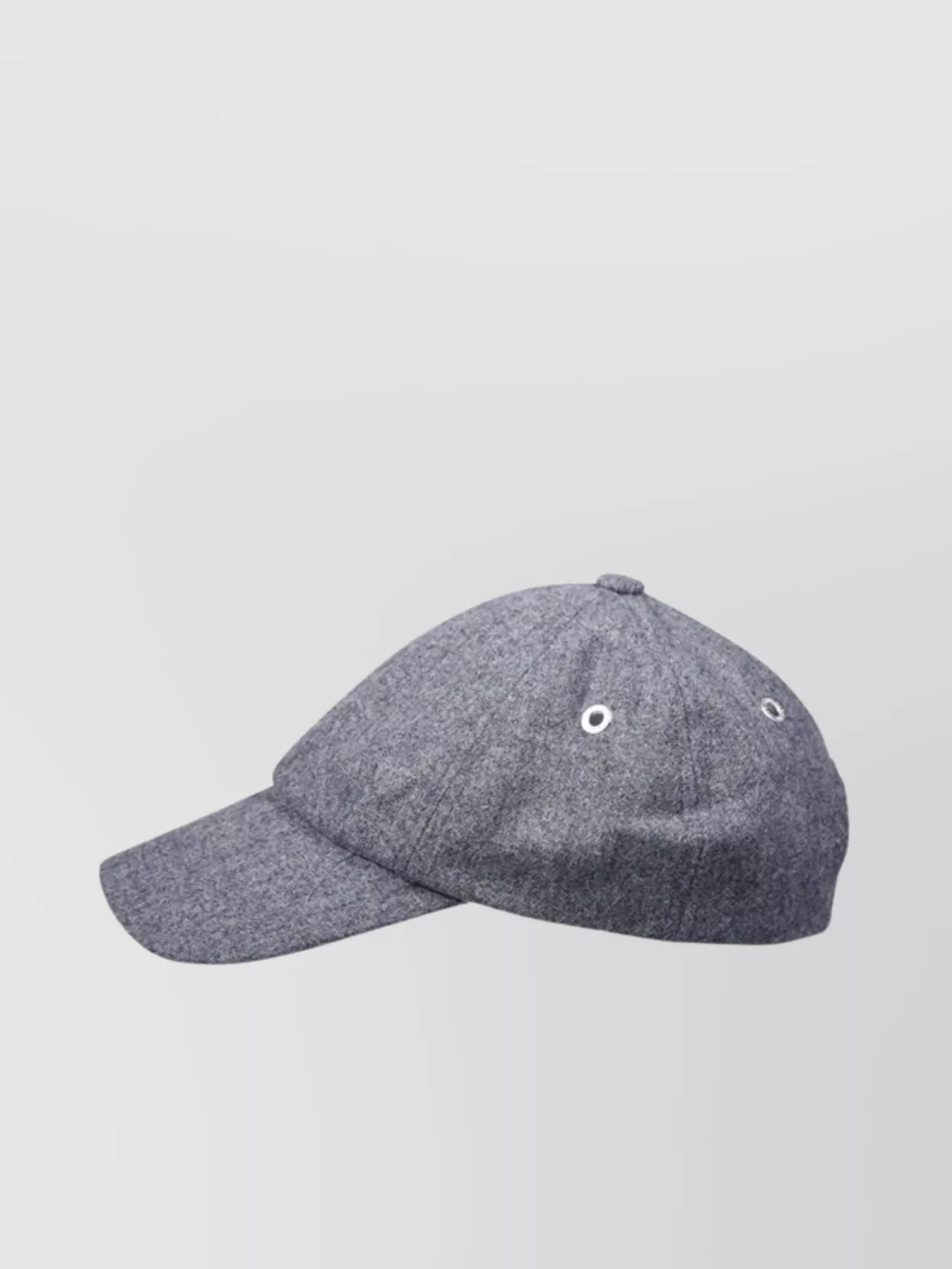 Ami Alexandre Mattiussi Flannel Curved Brim Cap With Eyelet Vents