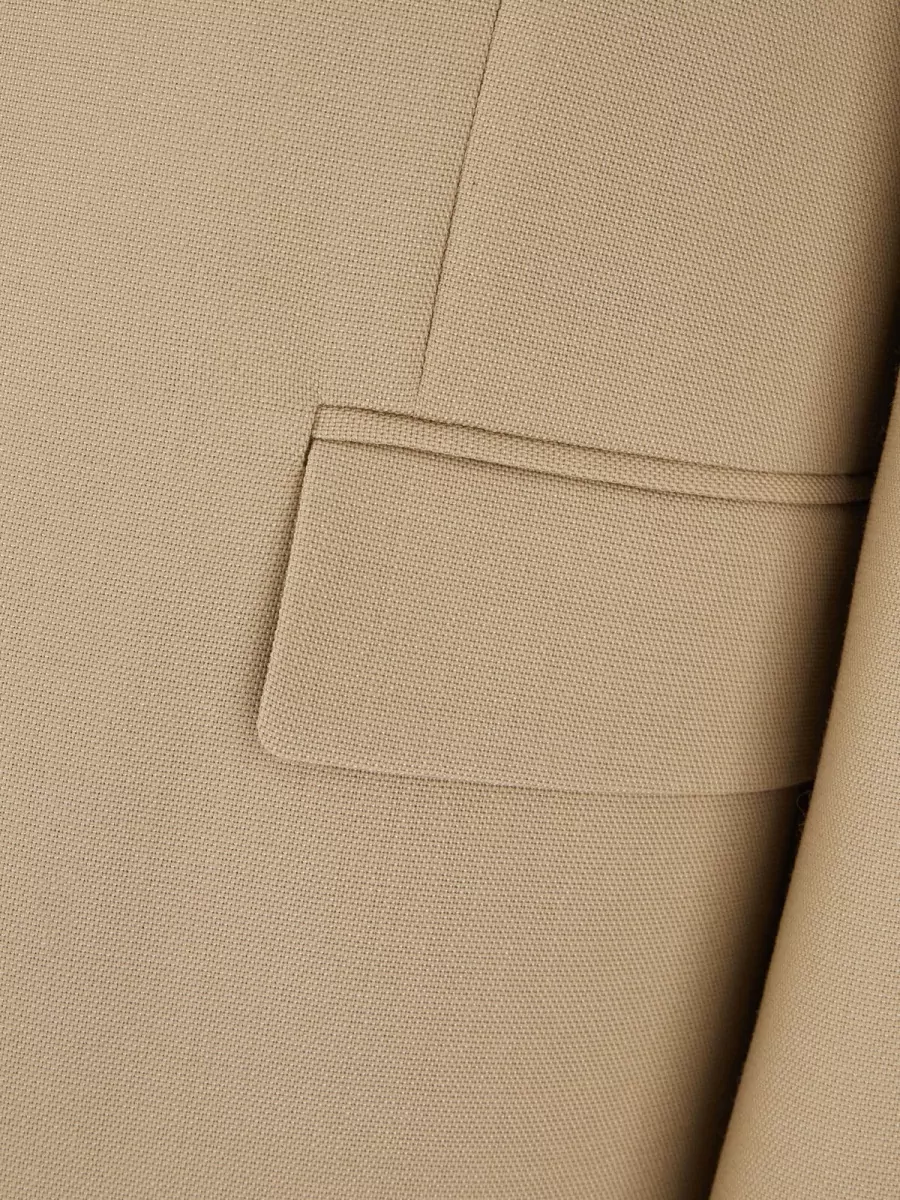 Saint Laurent Wool Silk Single-Breasted Blazer
