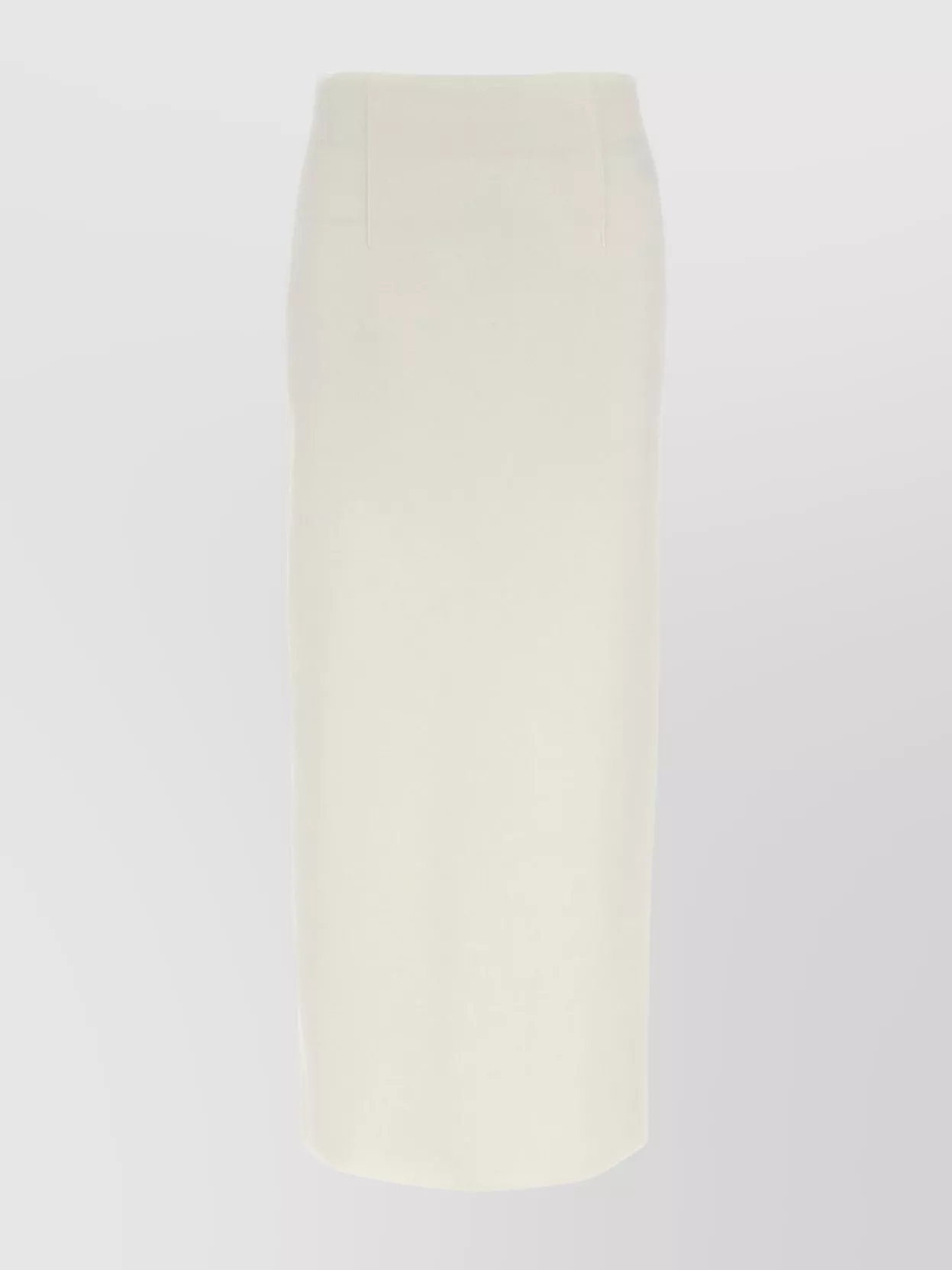 Auralee Reversible Knit Skirt High Waist In White