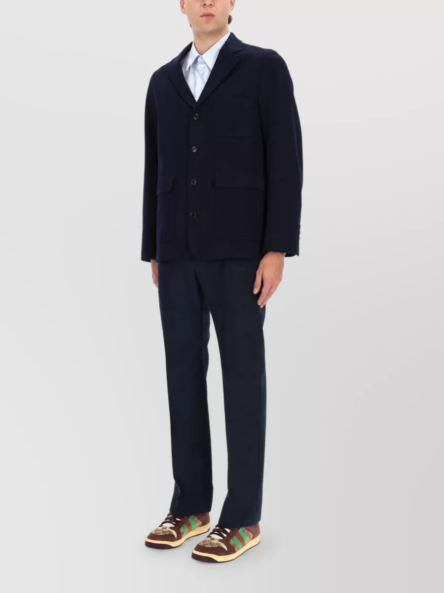 Gucci Cotton Single-Breasted Suit Jacket