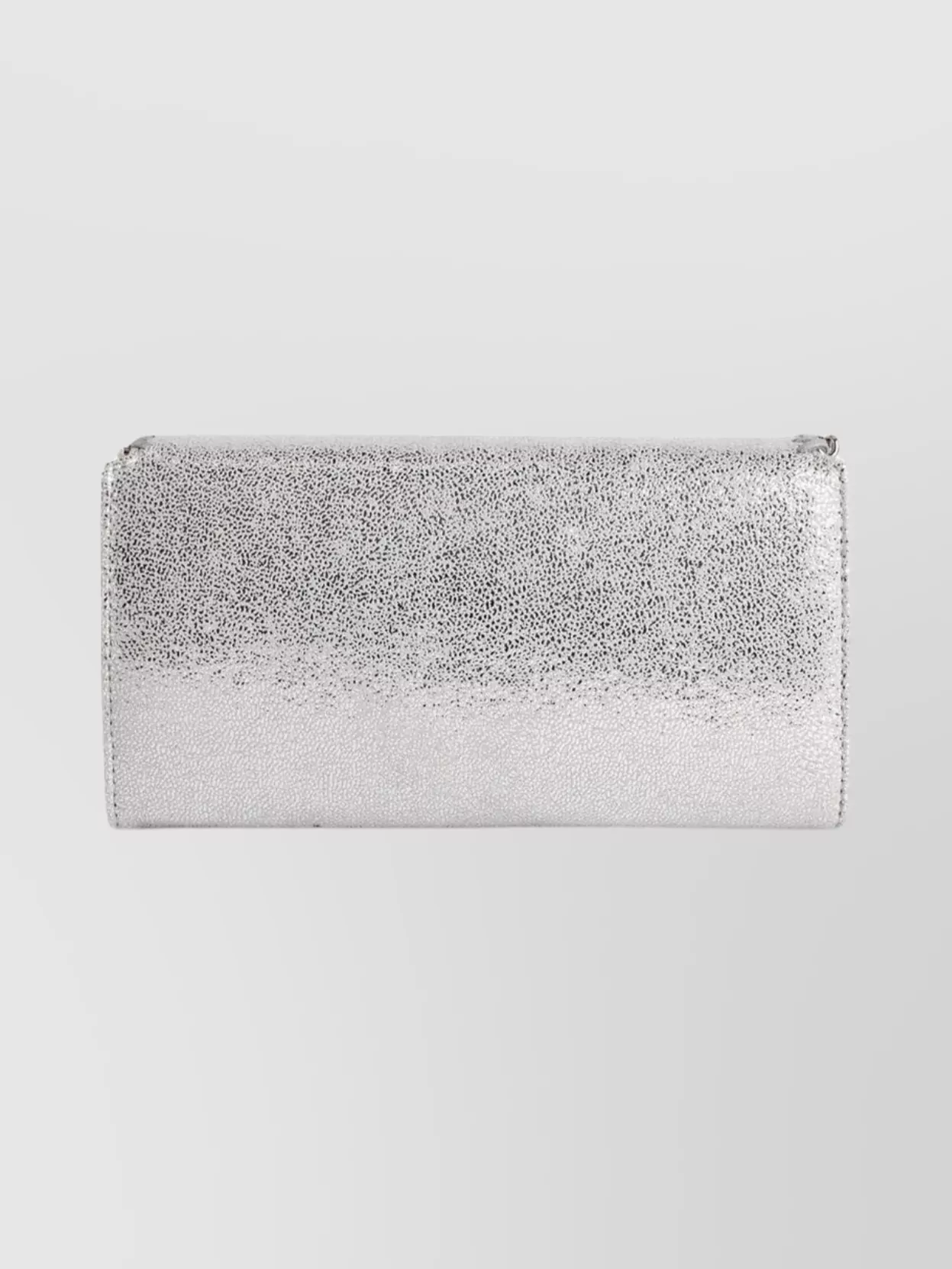 Stella Mccartney Crossbody Chain Wallet In Shaggy Deer In White