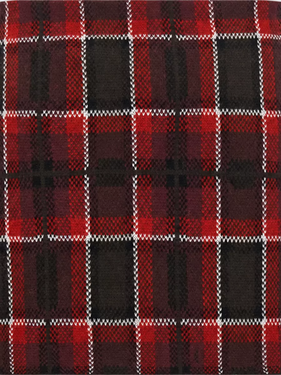 Guest In Residence wool cashmere tartan asymmetric mini skirt