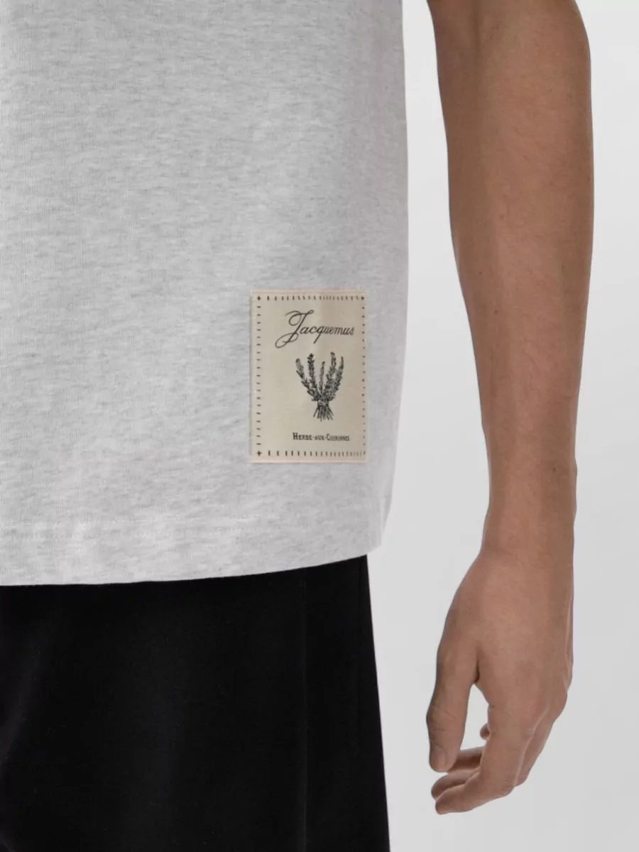 Jacquemus Logo Cotton T-Shirt Crew Neck Design