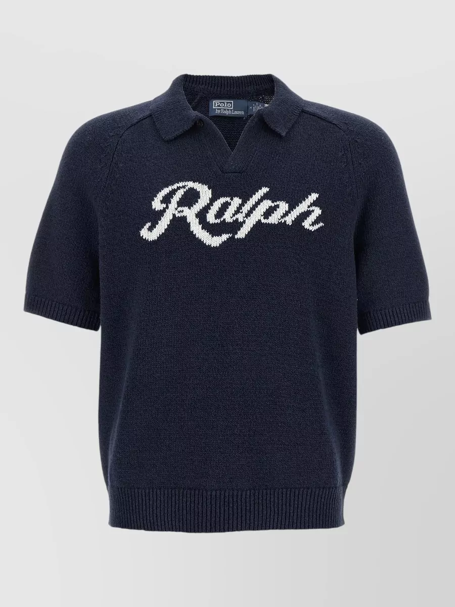 Polo Ralph Lauren Linen cotton short-sleeve polo sweater