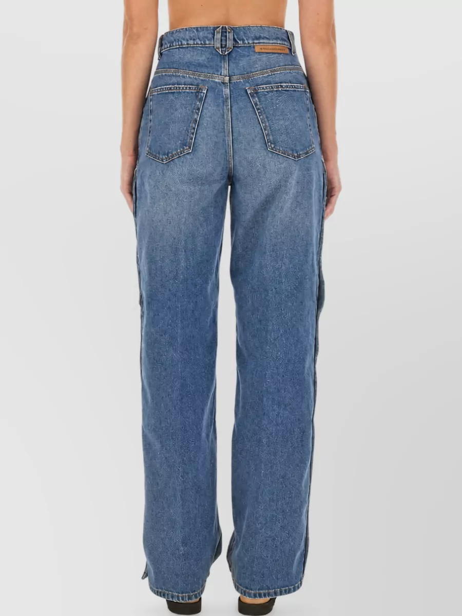 Stella Mccartney Cotton Loose-Fit Wide-Leg Jeans