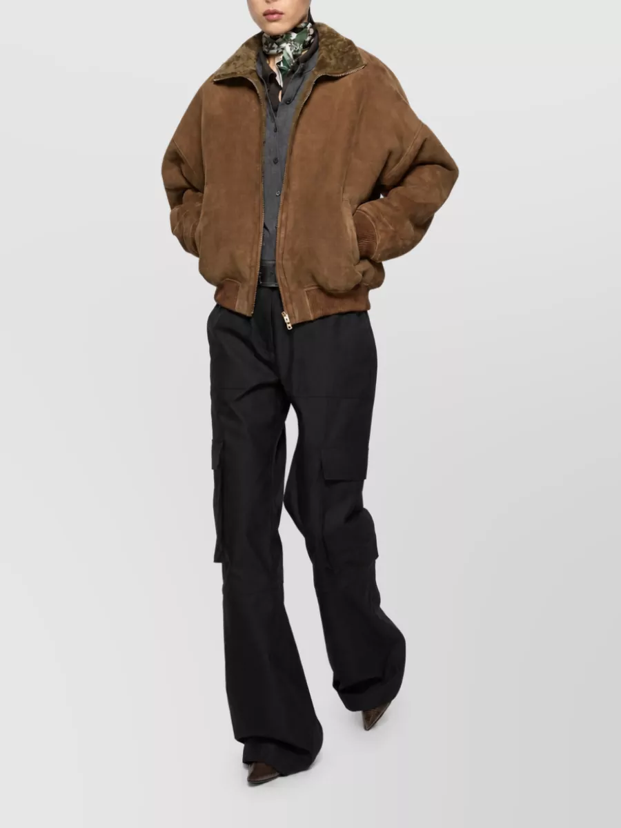 Acne Studios Shearling Single-Breasted Coat