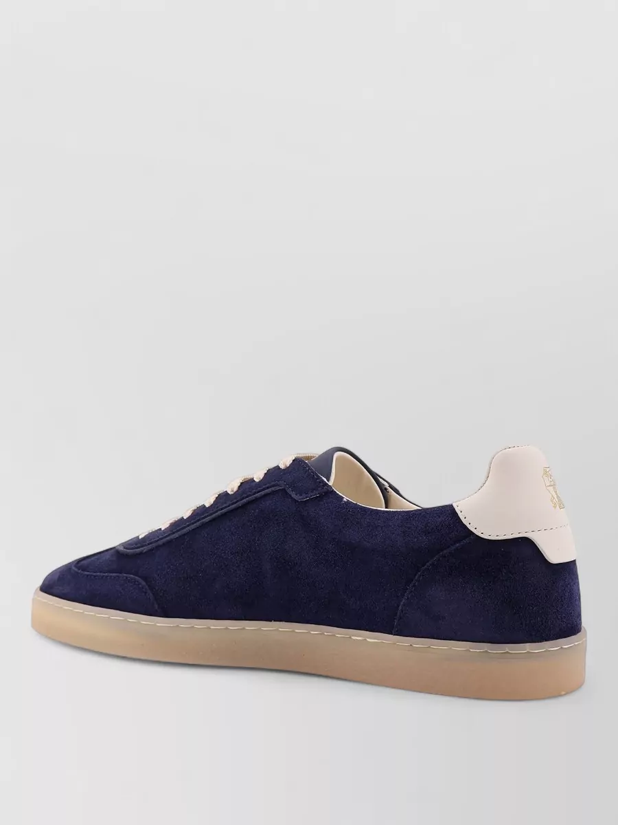 Brunello Cucinelli Low Top Sneakers Contrasting Heel Tab