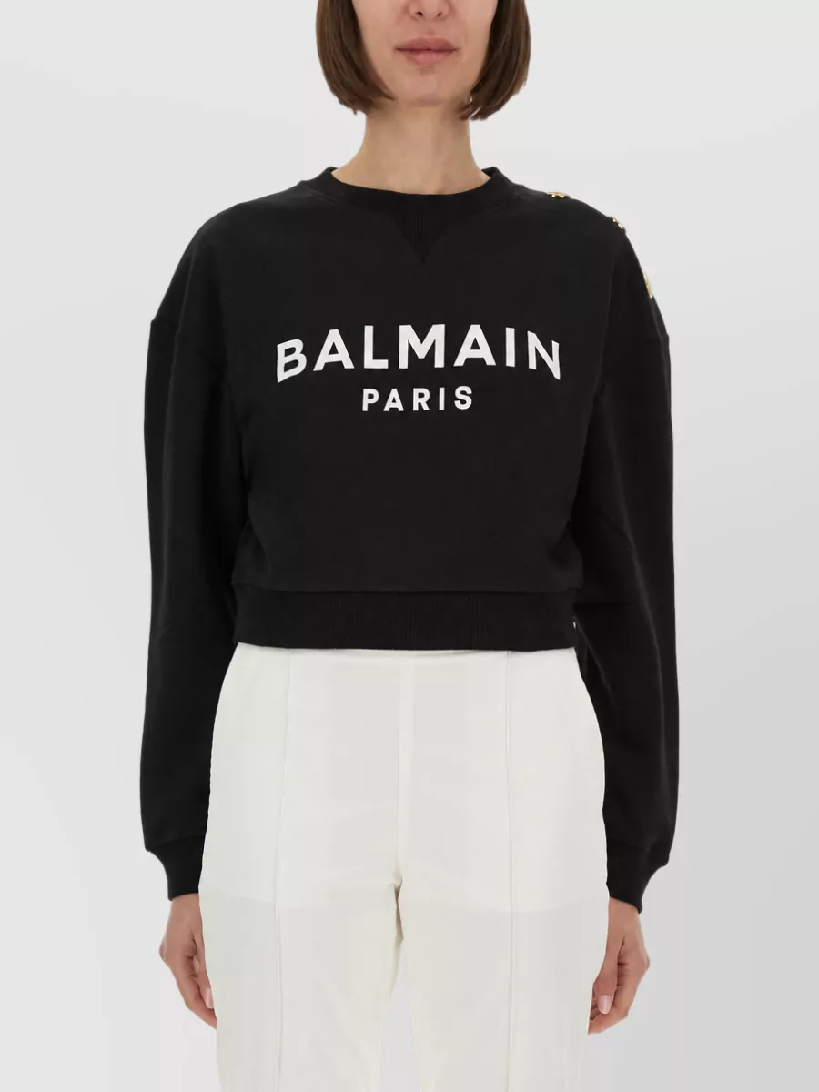Balmain logo print sweatshirt