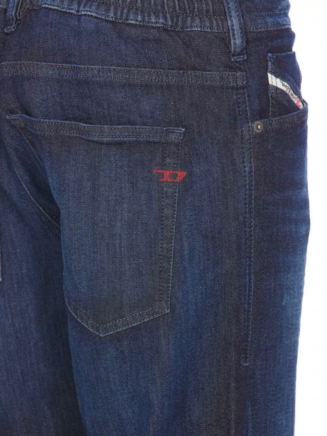 Diesel Trousers With Drawstring Waist And Embroidered Detail