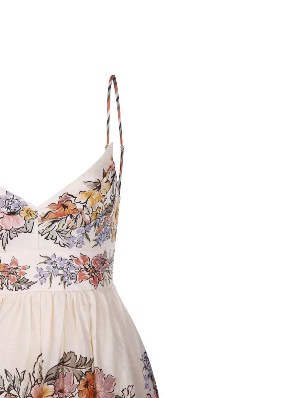 Shop Zimmermann Tucked Bodice Dress Floral Print
