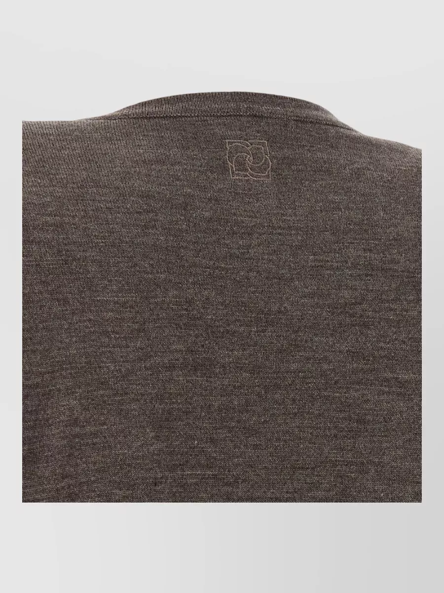 Magda Butrym Wool Knotted Asymmetric Long-Sleeve Sweater