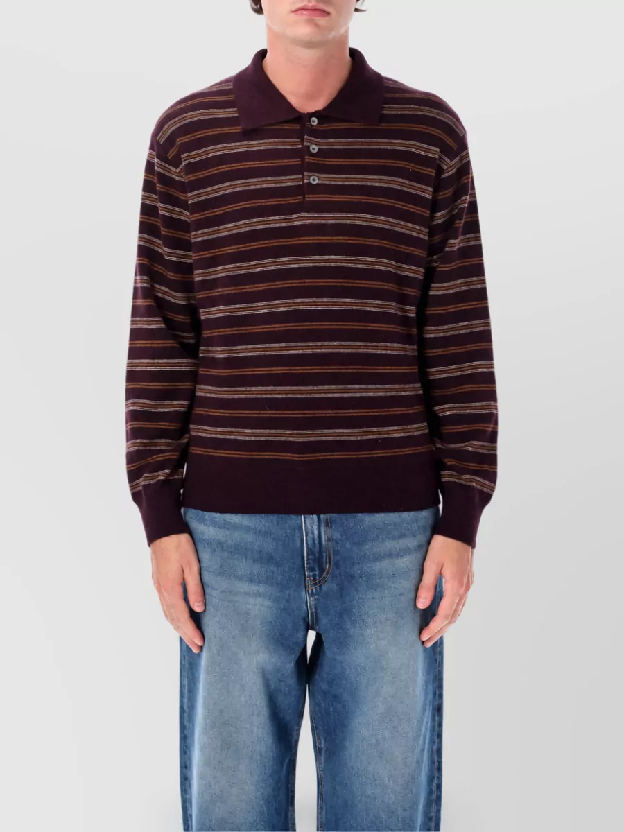 Dunst striped polo shirt