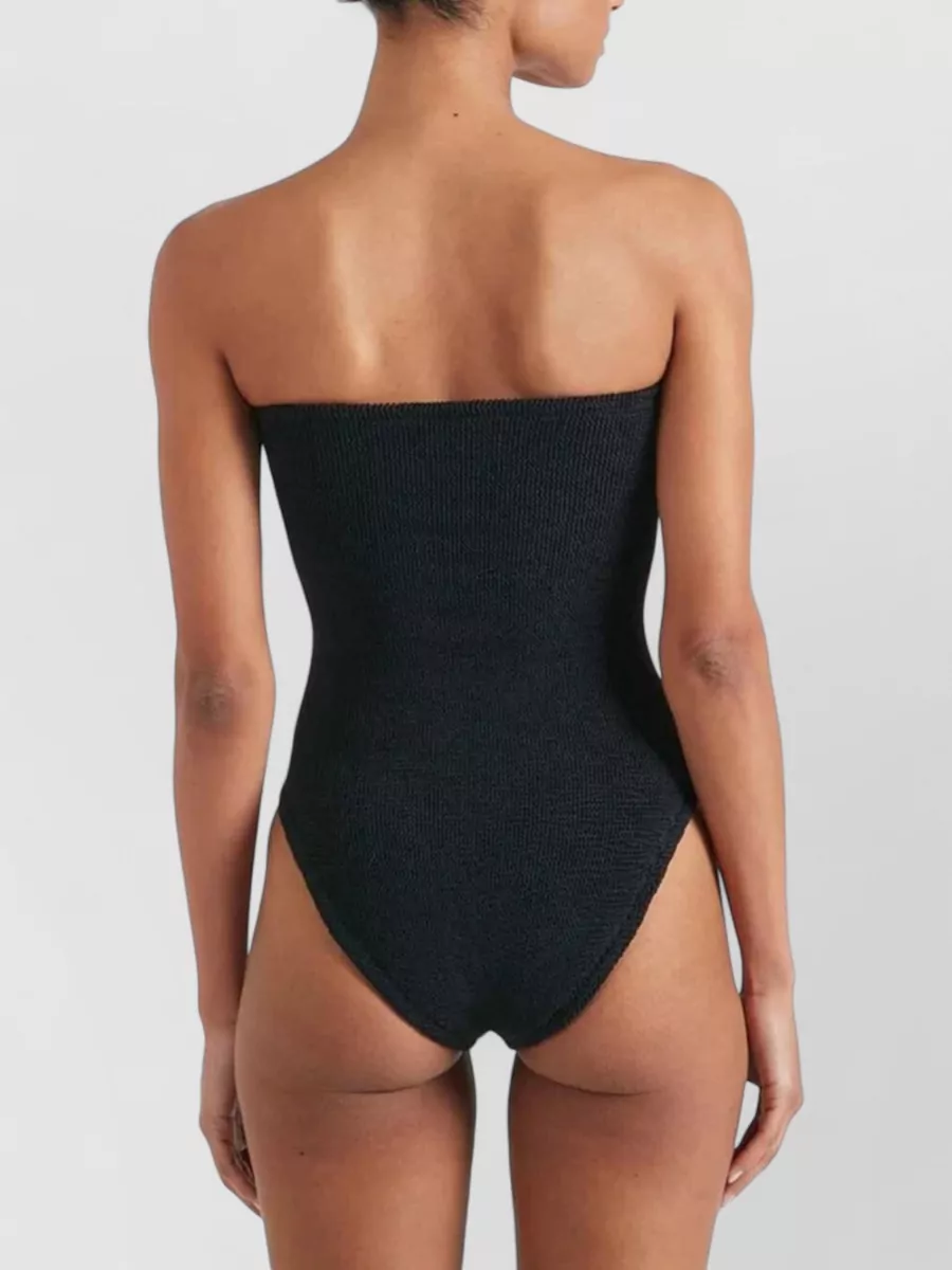 Hunza G Gathered Strapless Swimsuit