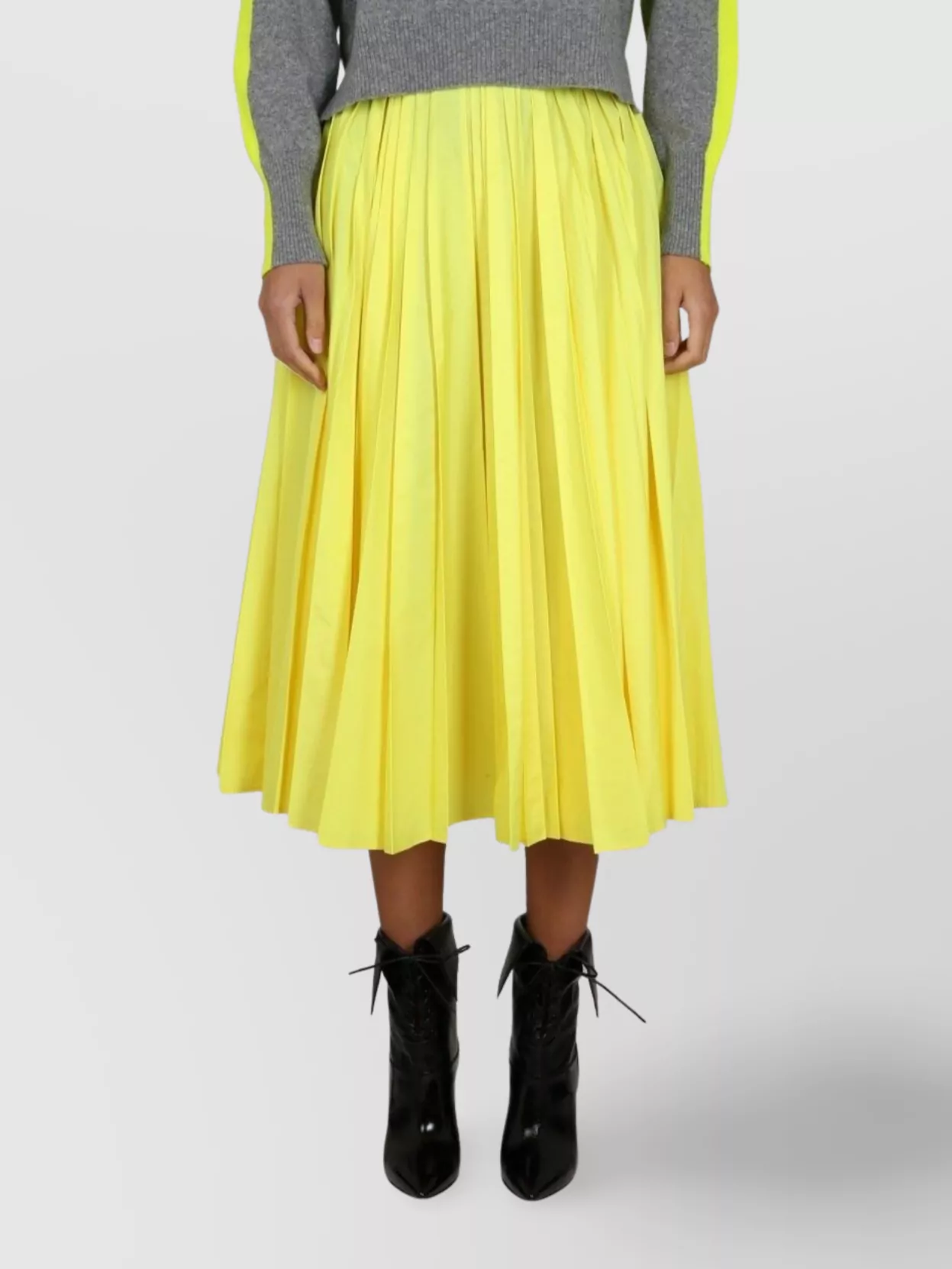 Shop Philosophy A-line High Waist Midi Pleated Skirt