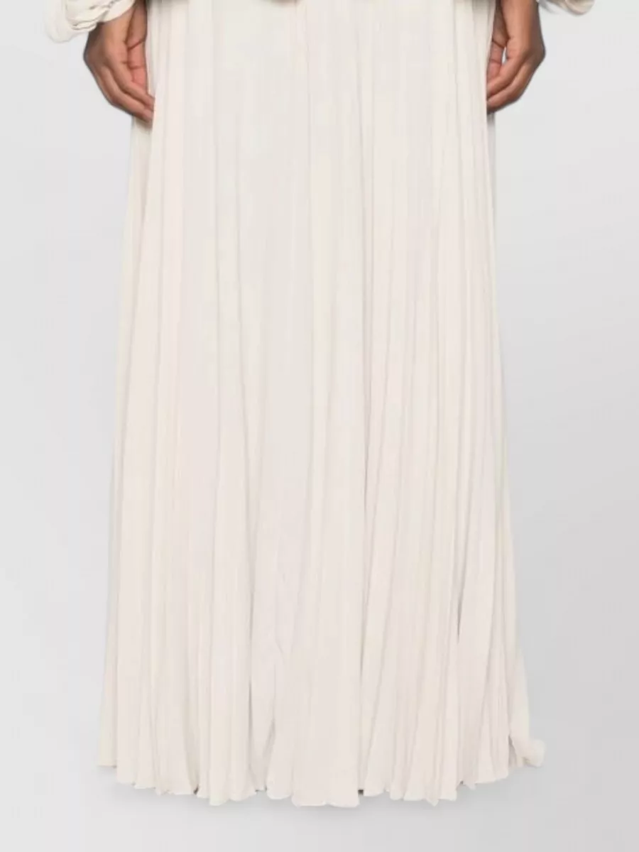 Tom Ford Pleated Pussy-Bow Maxi Dress