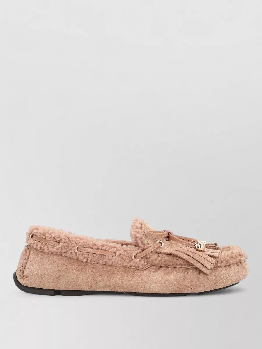 Jimmy Choo Suede Leather Moccasins