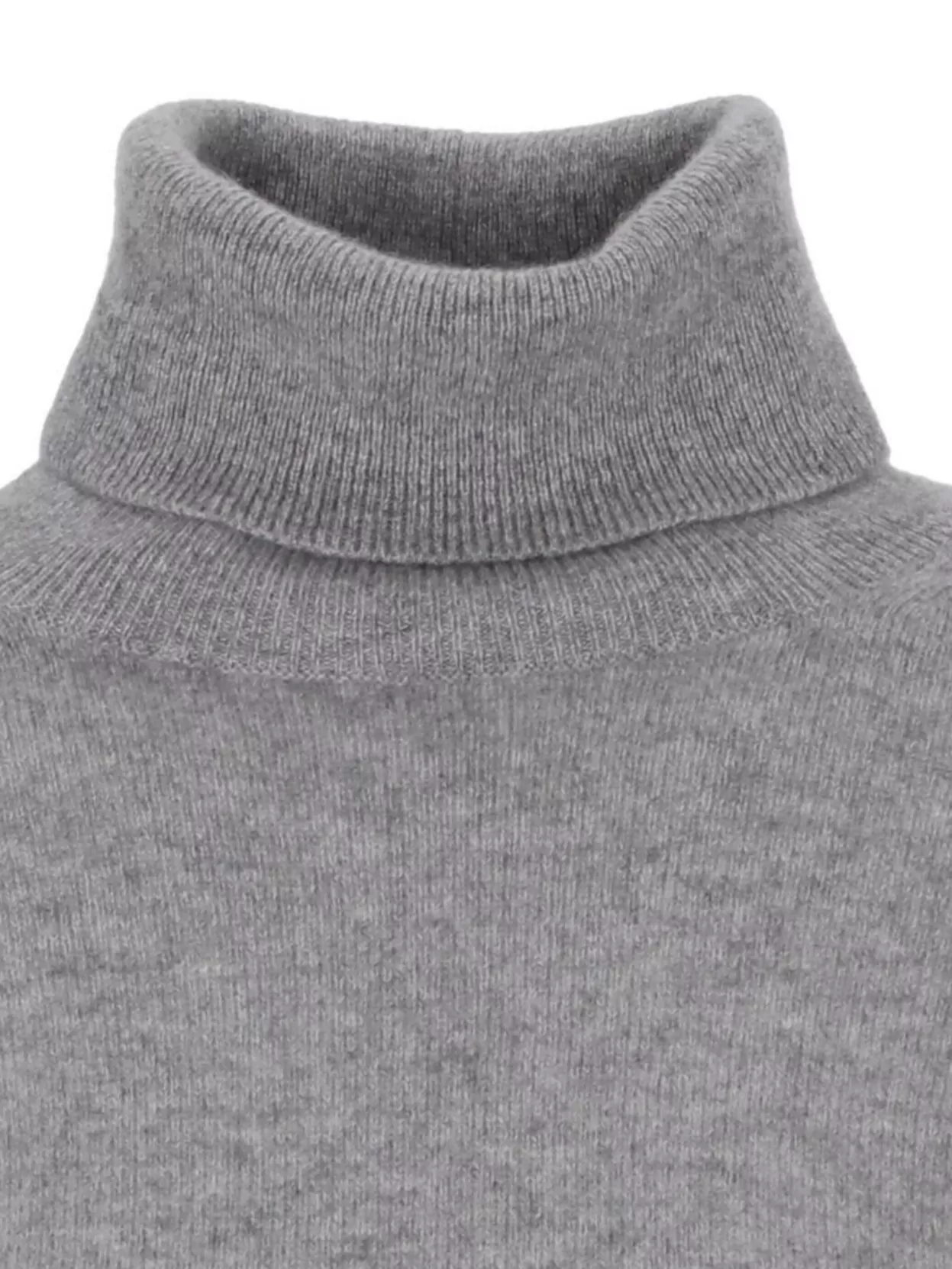 Vanise' Cashmere Turtleneck Sweater Ribbed Trims