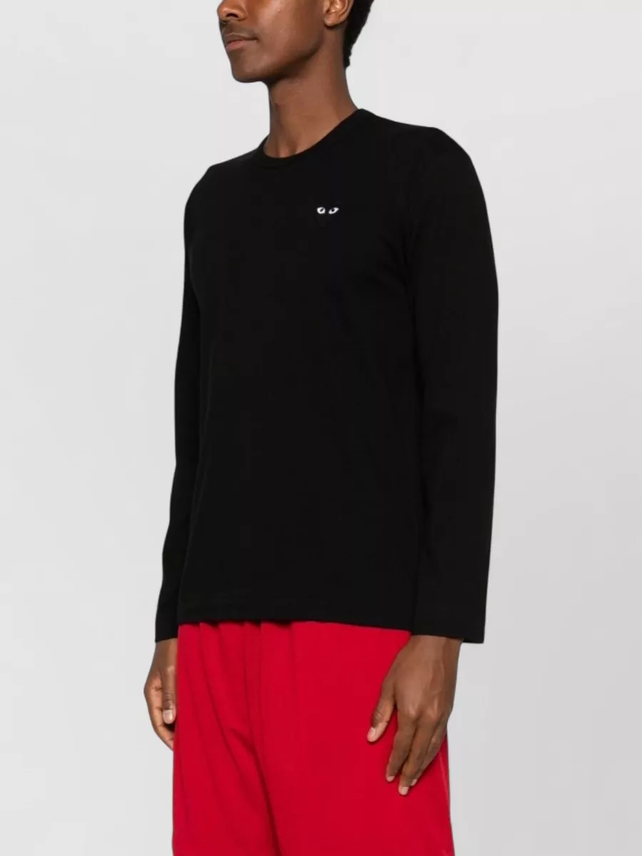 Comme Des Garçons Cotton Crew-Neck Long-Sleeve T-Shirt