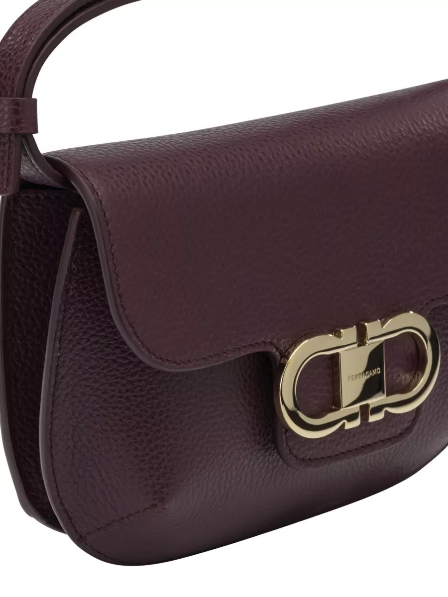 Ferragamo Gancini Small Leather Crossbody Bag