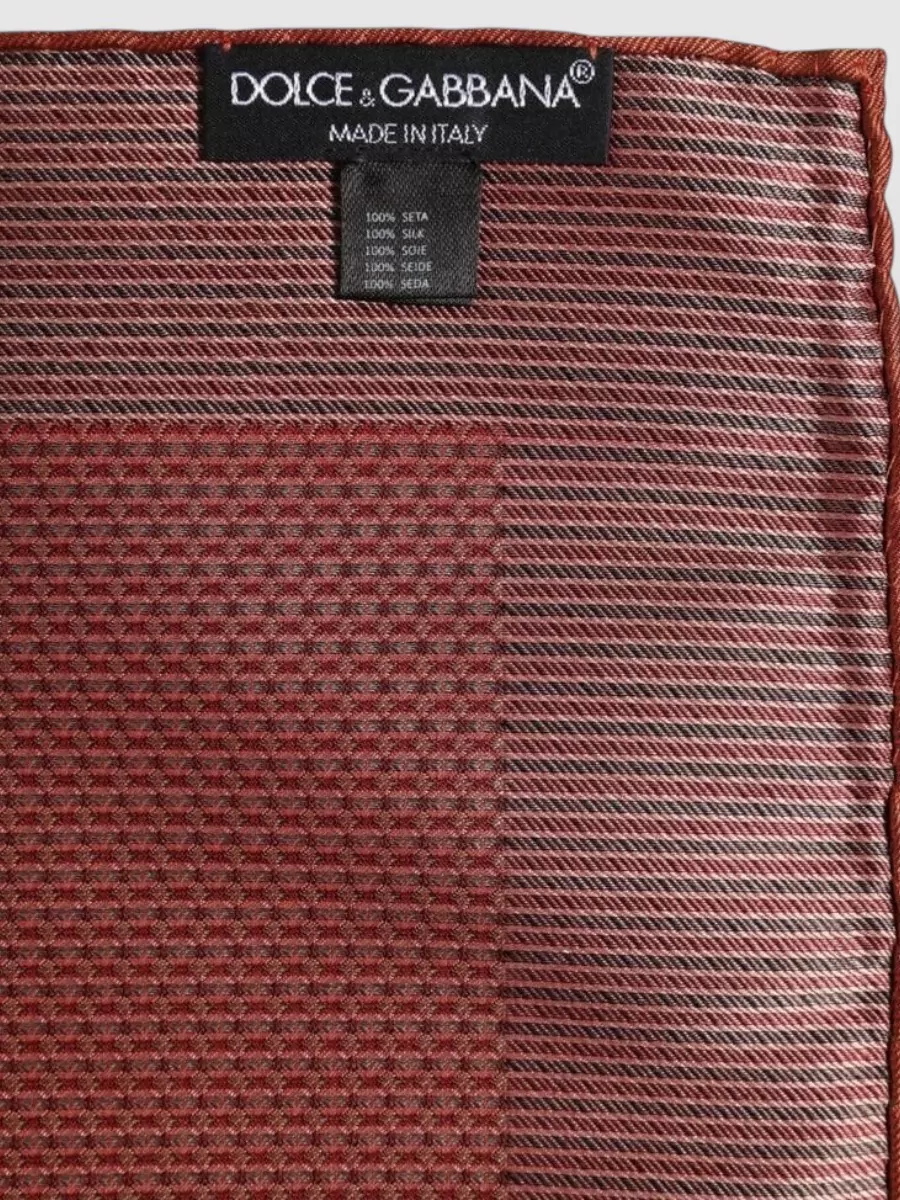 Dolce&Gabbana Silk Printed Pocket Square