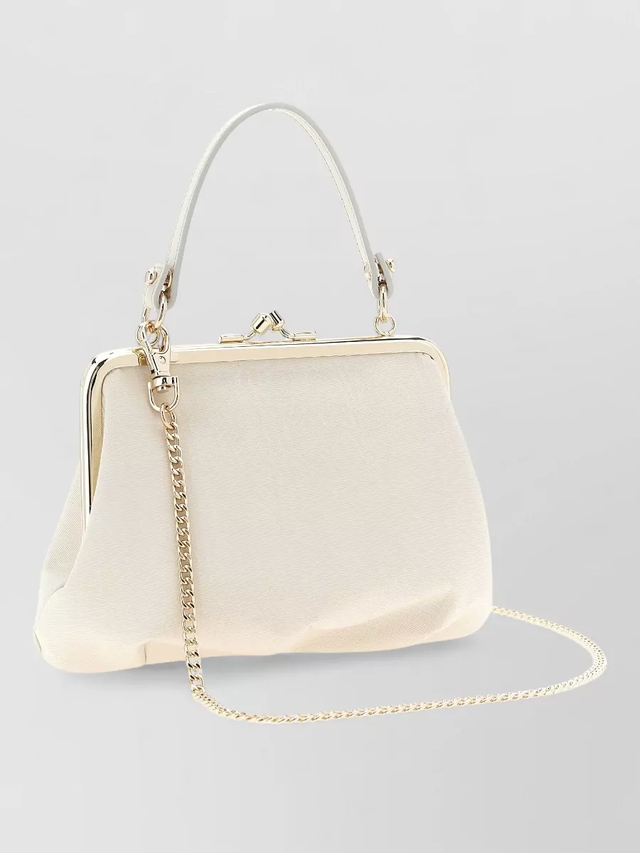 Vivienne Westwood Moiré Frame Clutch Bag Chain Strap