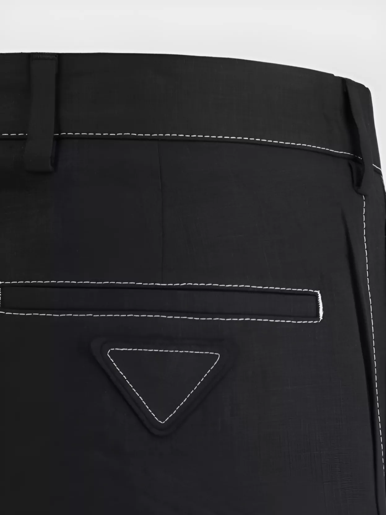 PRADA MODERN STITCHING DETAIL SHORTS