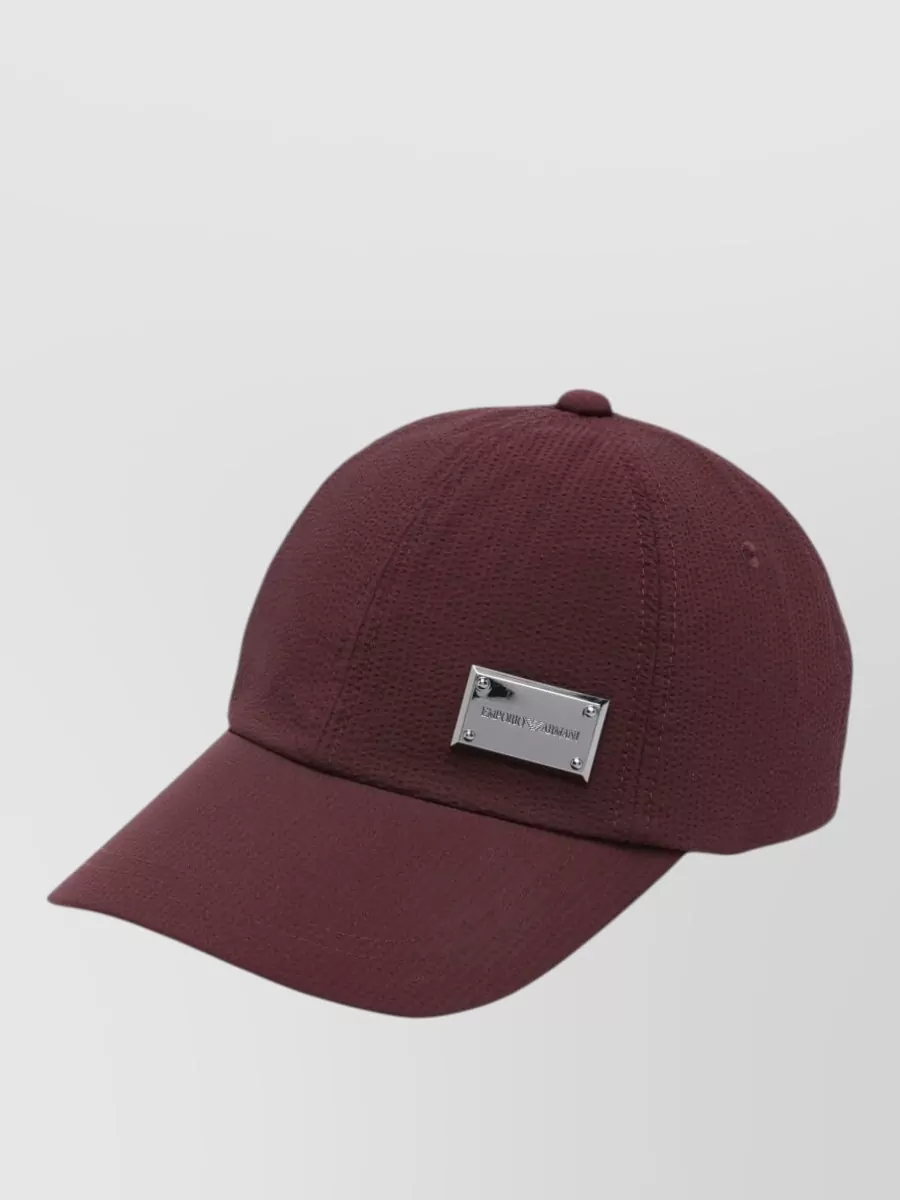 Emporio Armani textured baseball cap