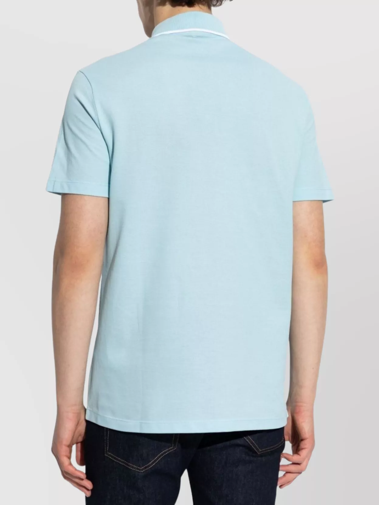 Versace Tipped Collar Polo Shirt