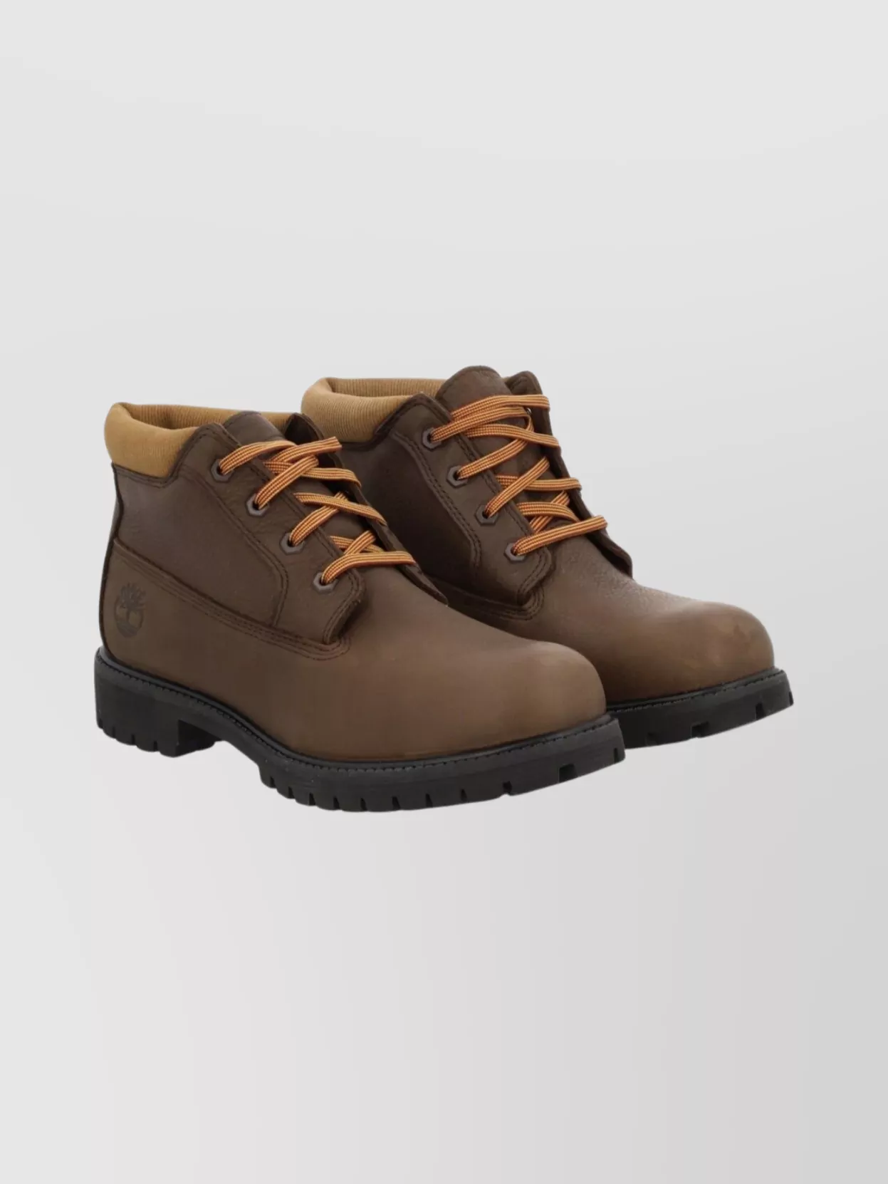 Timberland Round Toe Ankle Boots With Rubber Sole