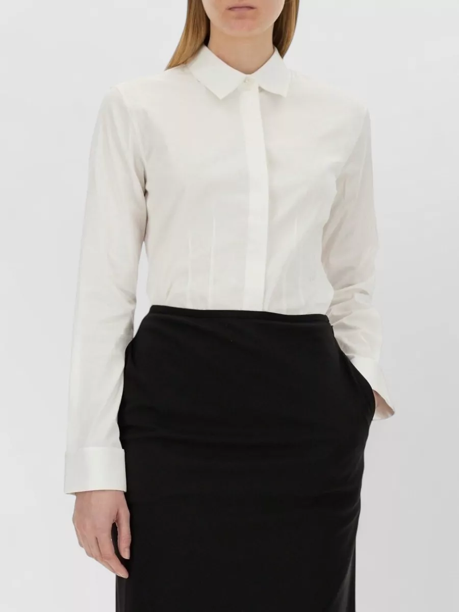 Helmut Lang Cotton Fitted Shirt Dress