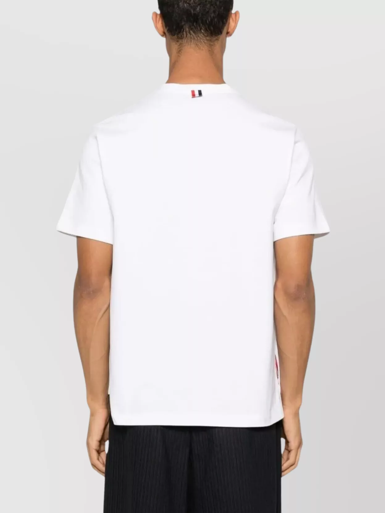 Thom Browne Oversized T-Shirt With Embroidered Pocket Detail