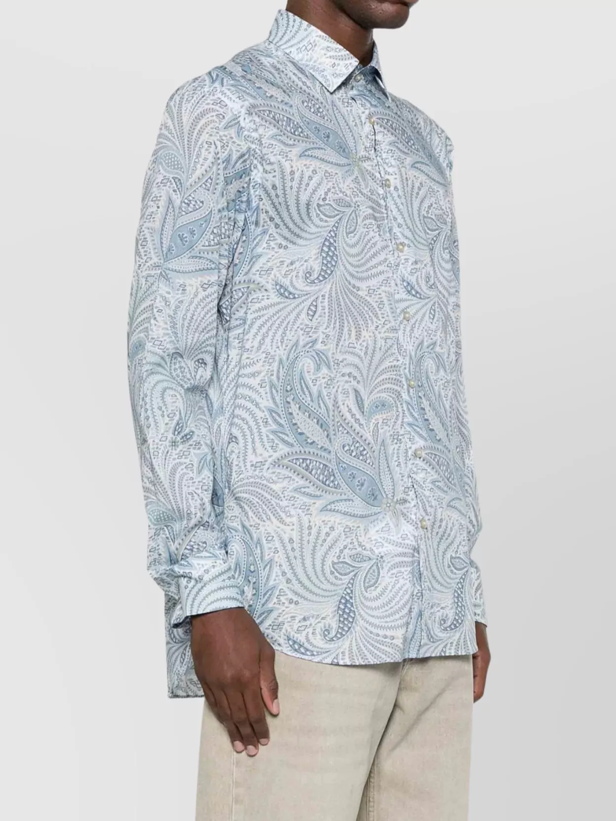 Etro Paisley Pattern Button-Down Collar Shirt