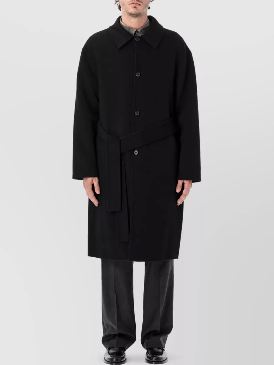 Berner Kühl cashmere single breasted belted coat