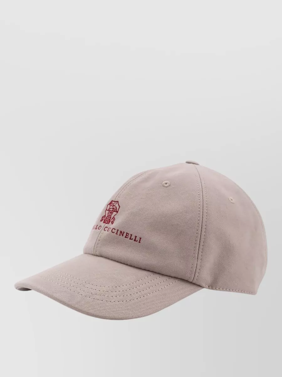 Brunello Cucinelli Casual Baseball Hat Curved Brim Eyelets