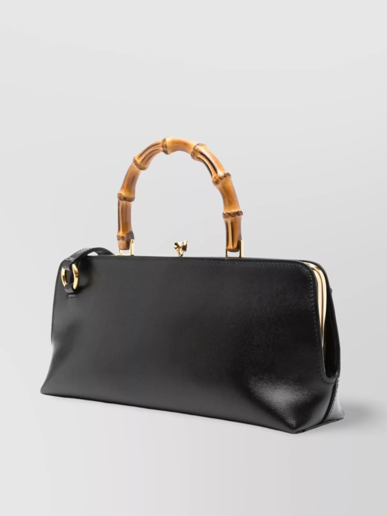 Jil Sander Leather Handbag Small Bamboo Handle