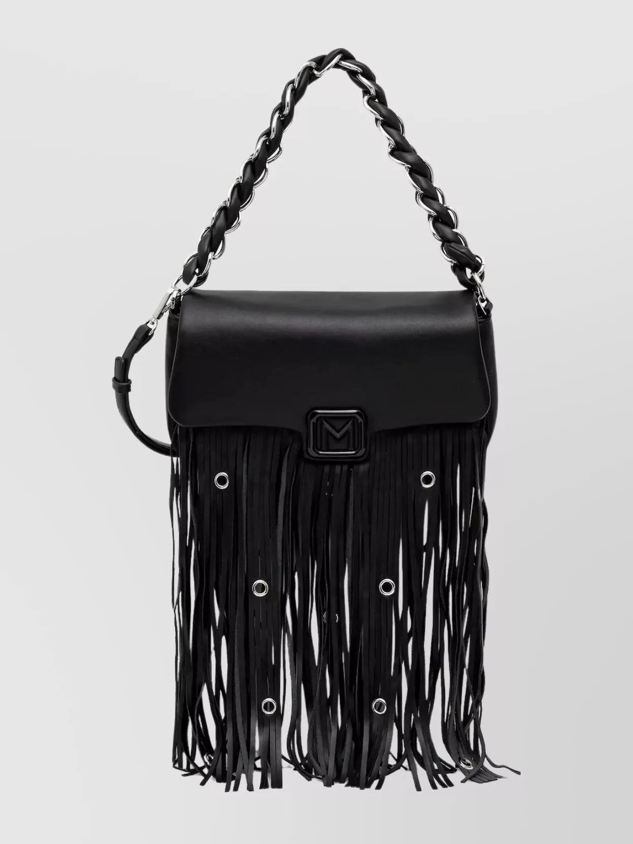 Marella Fringe Chain Cross-body Bag And Satchel In Black