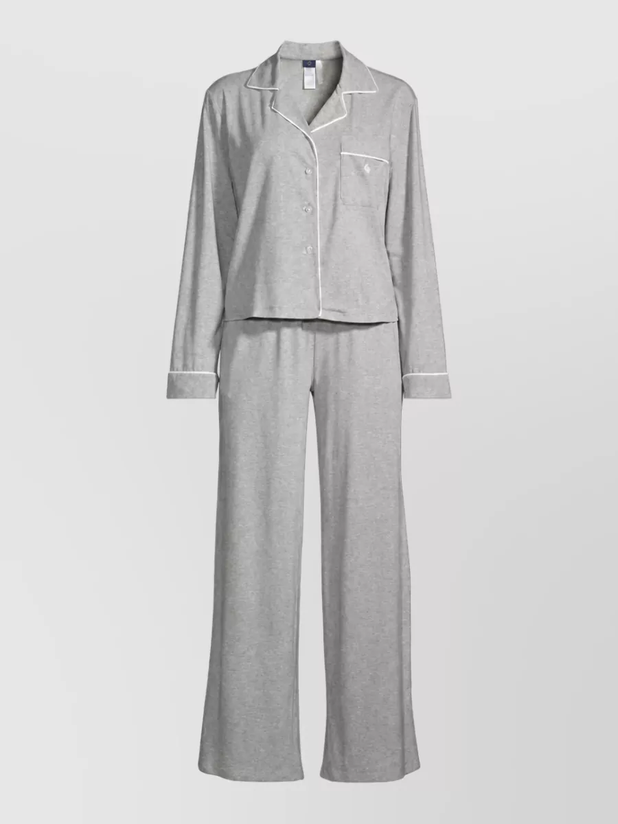 Ralph Lauren Cotton Long Sleeve Pyjama Set