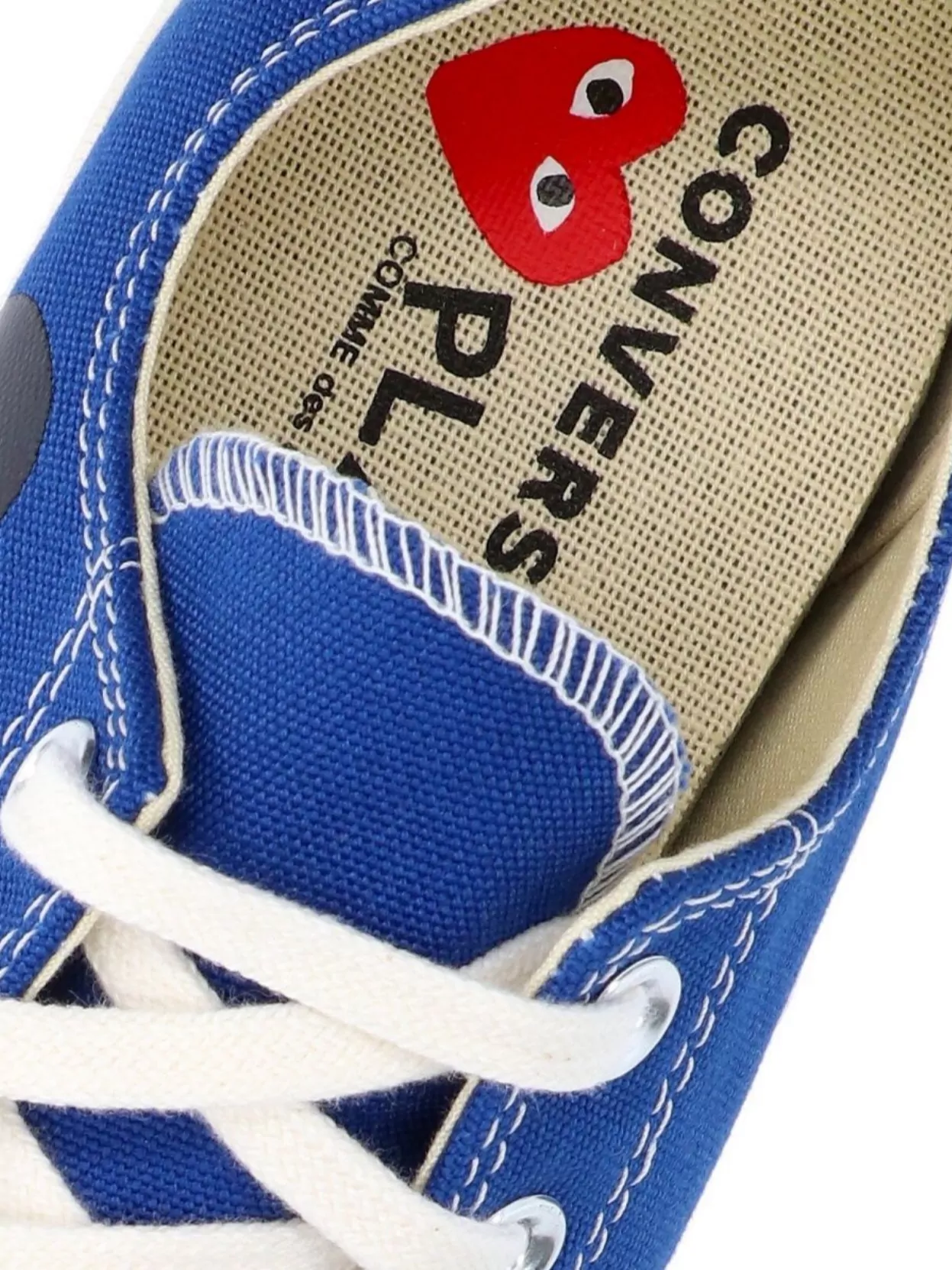 Comme Des Garçons Play Casual Low Top Sneakers With Canvas Upper
