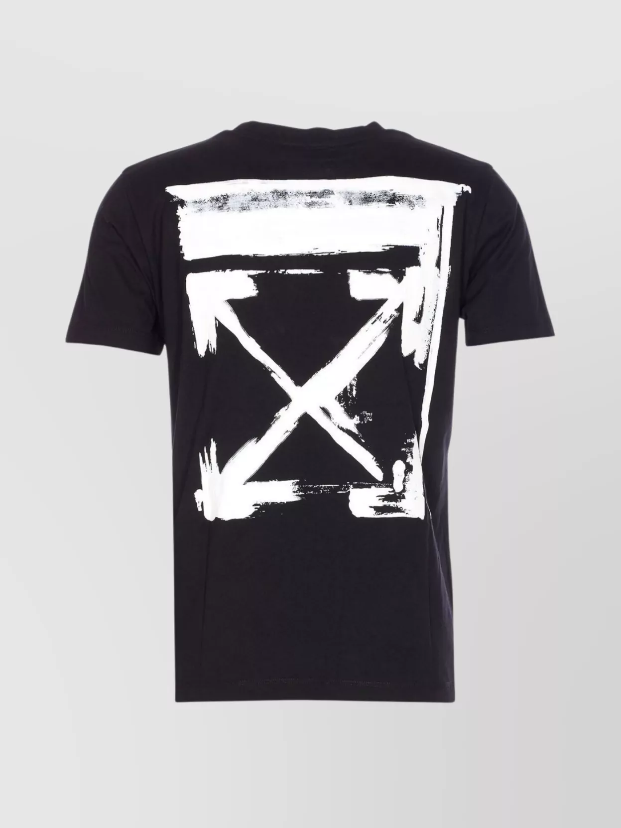 Off-white Arrow Print Crewneck Short Sleeve T-shirt In Black