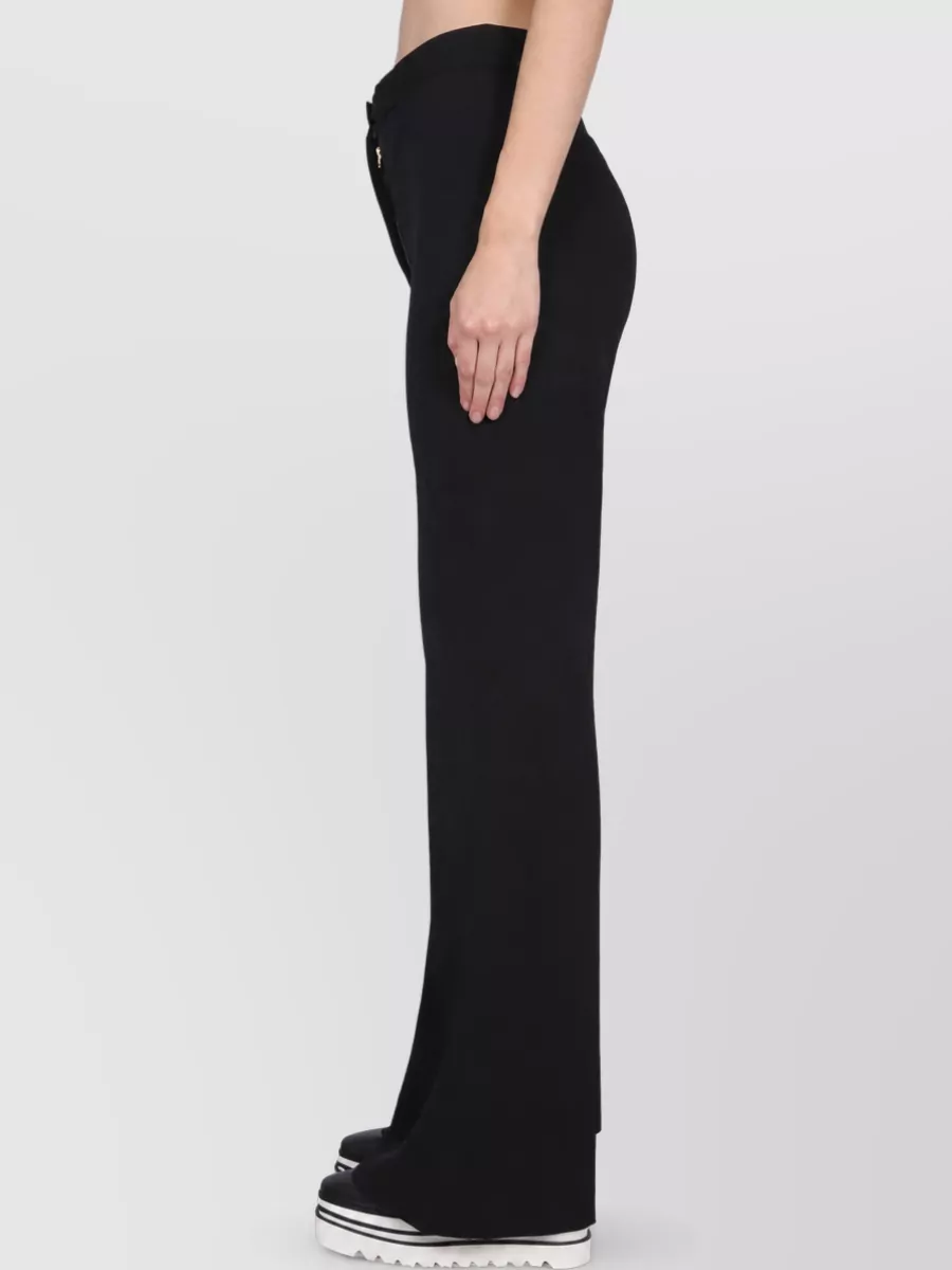 Stella Mccartney Wool Flared Wide-Leg Trousers