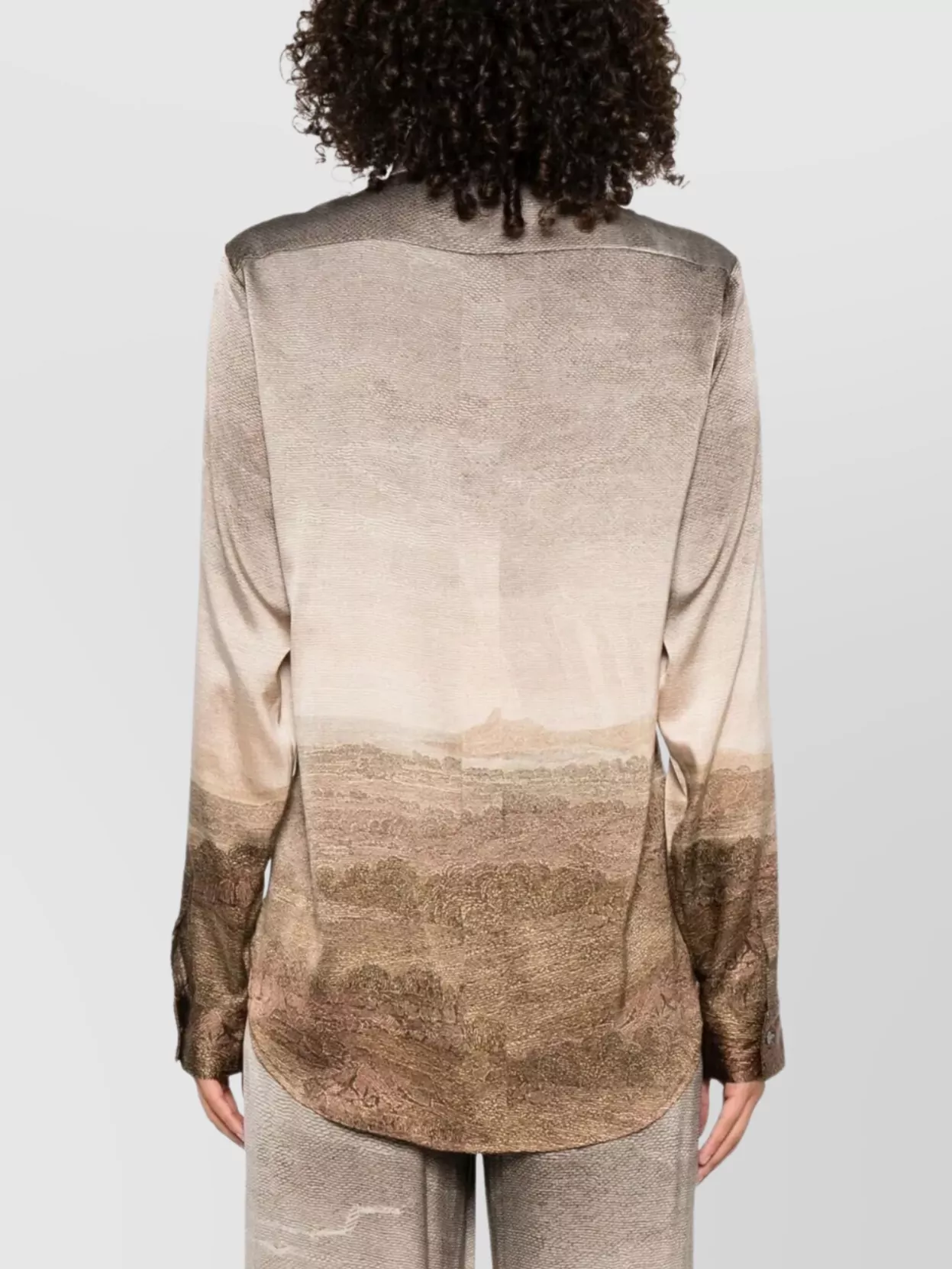 Pierre Louise Mascia Landscape Print Longsleeve Shirt By Adastrgum