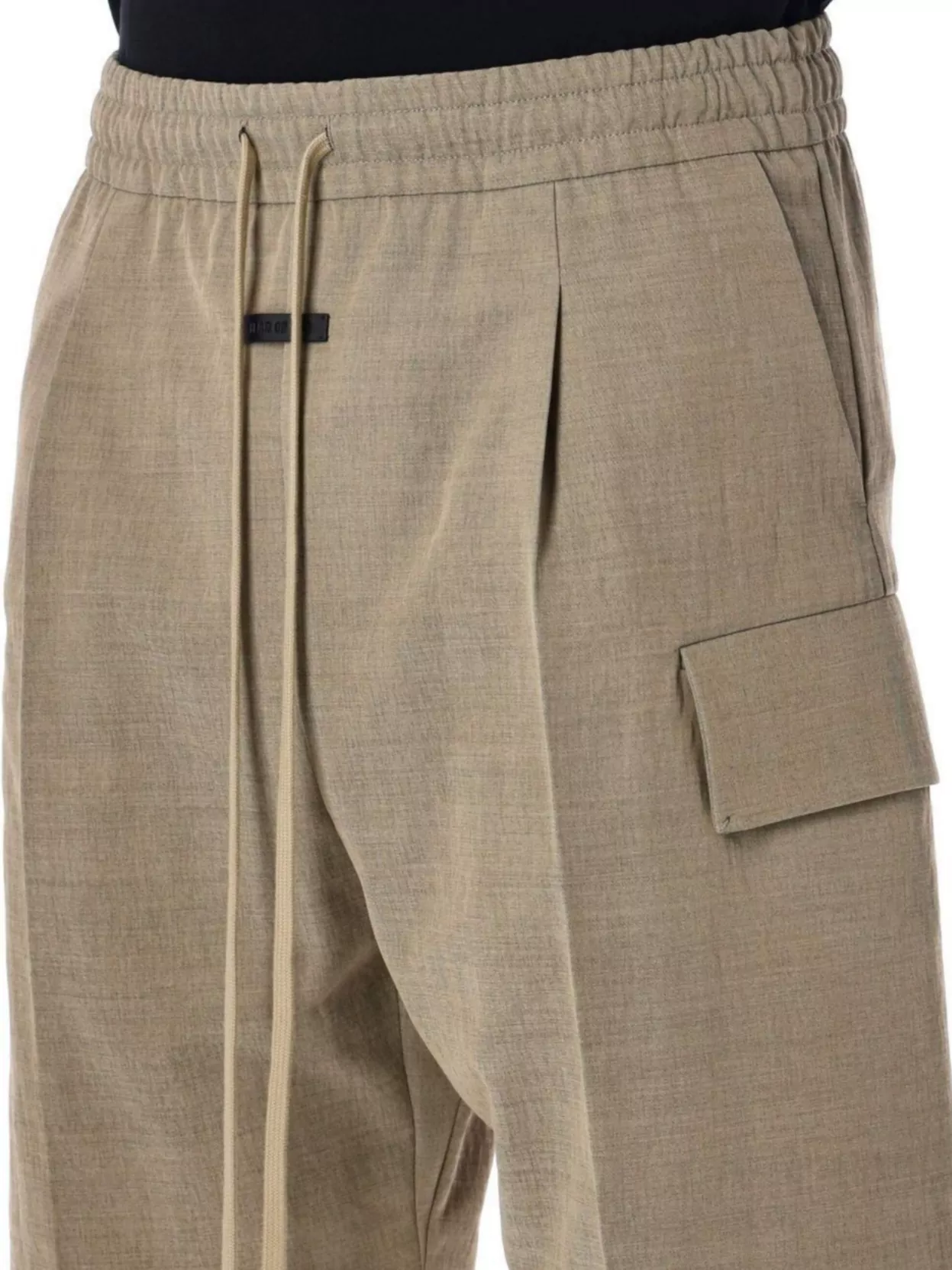 Shop Fear Of God Utility Cargo Pocket Elastic Waist Shorts