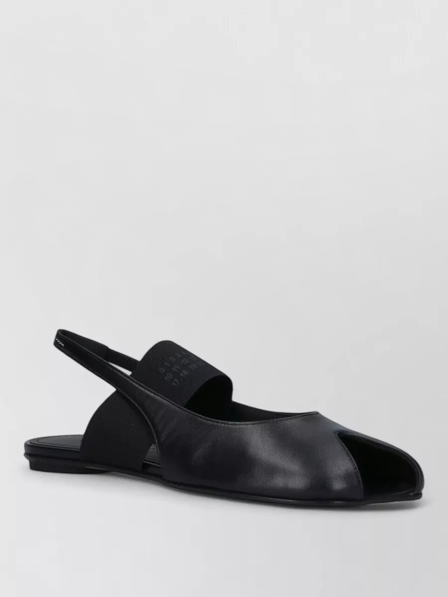 Mm6 Maison Margiela leather open-toe slingback sandals