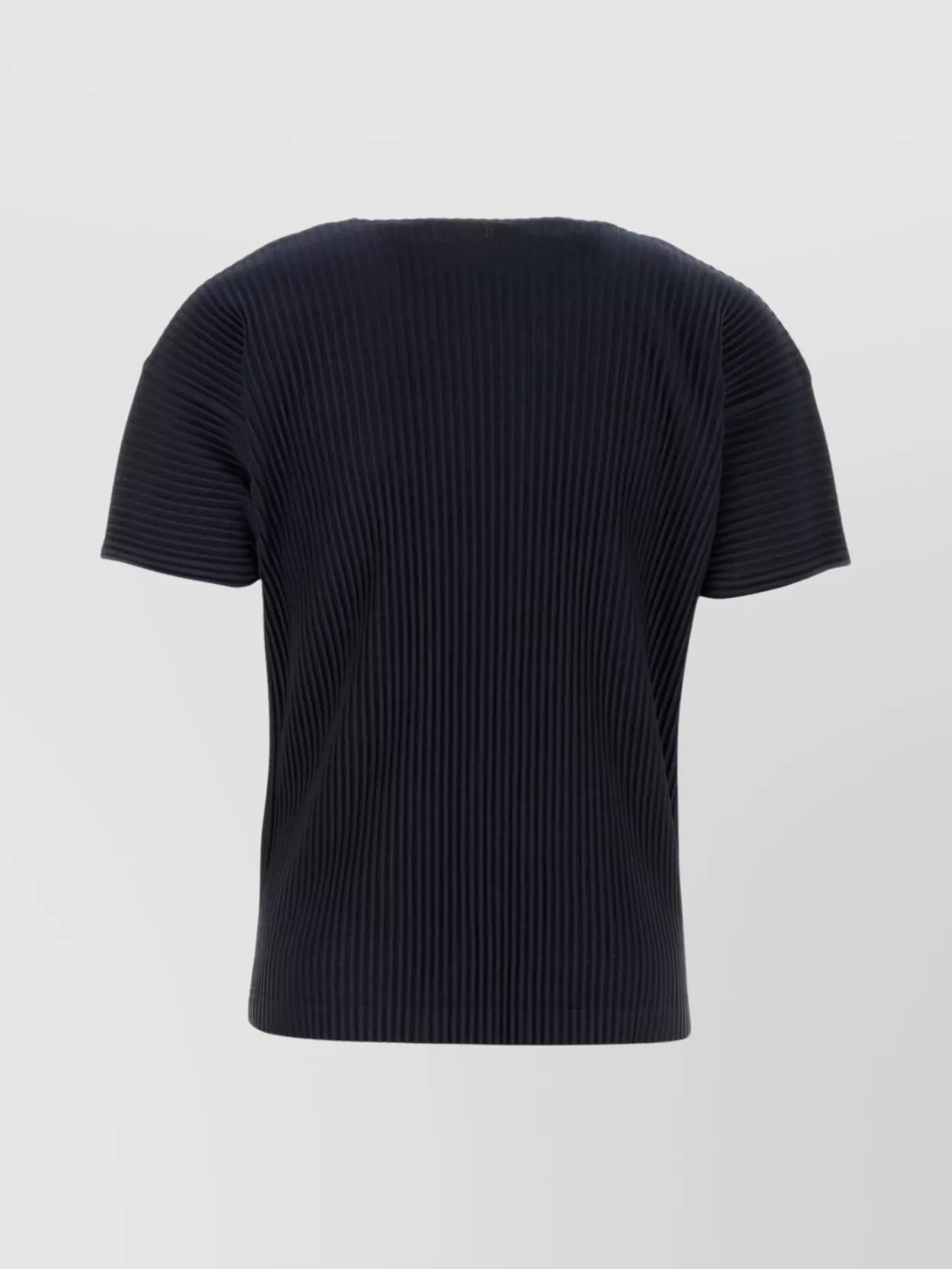 Homme Plisse Issey Miyake Ribbed Texture Round Neck Short Sleeves