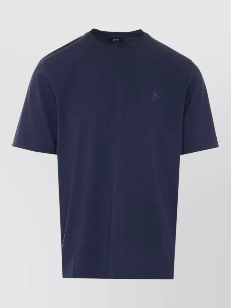 Herno Embroidered logo cotton t-shirt