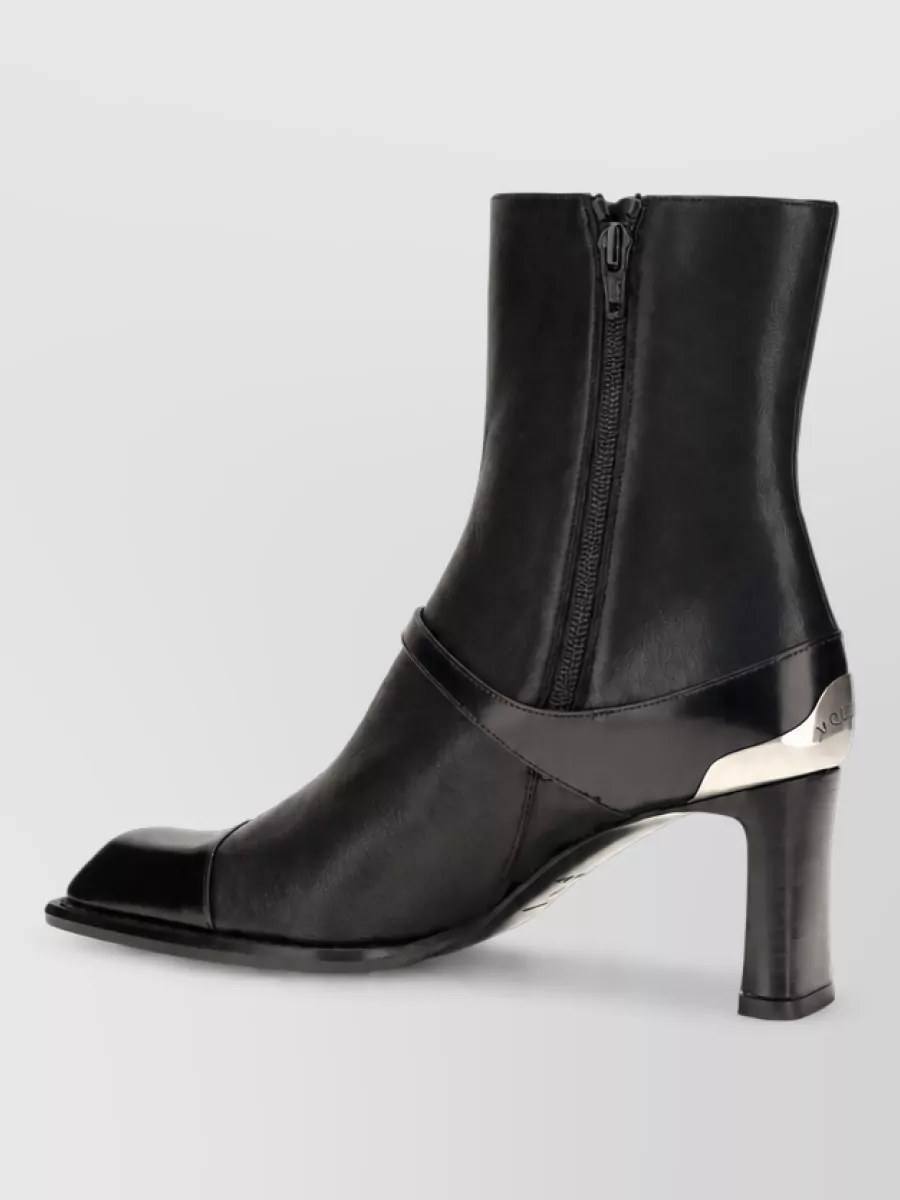 Alexander Mcqueen Leather Ankle Boots