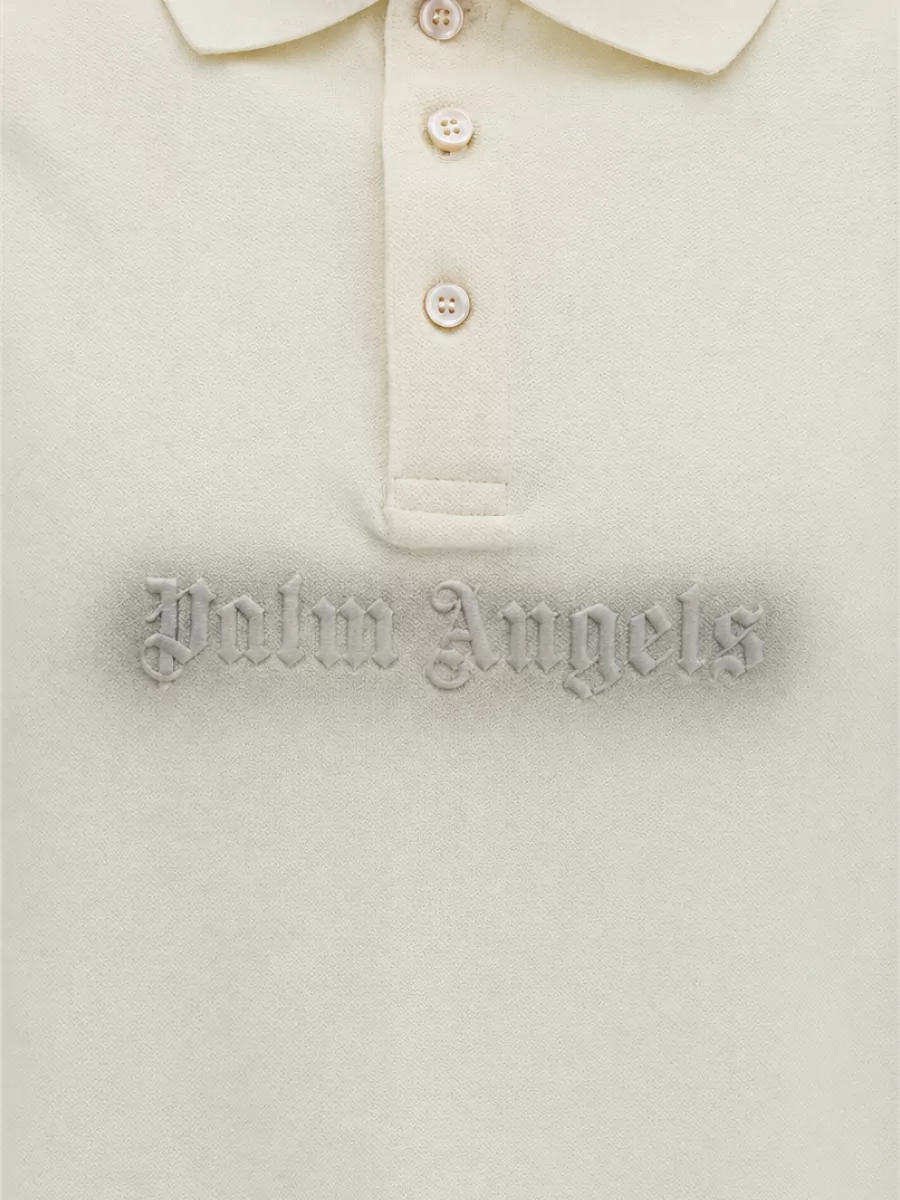 Palm Angels Cotton Short-Sleeve Polo Shirt