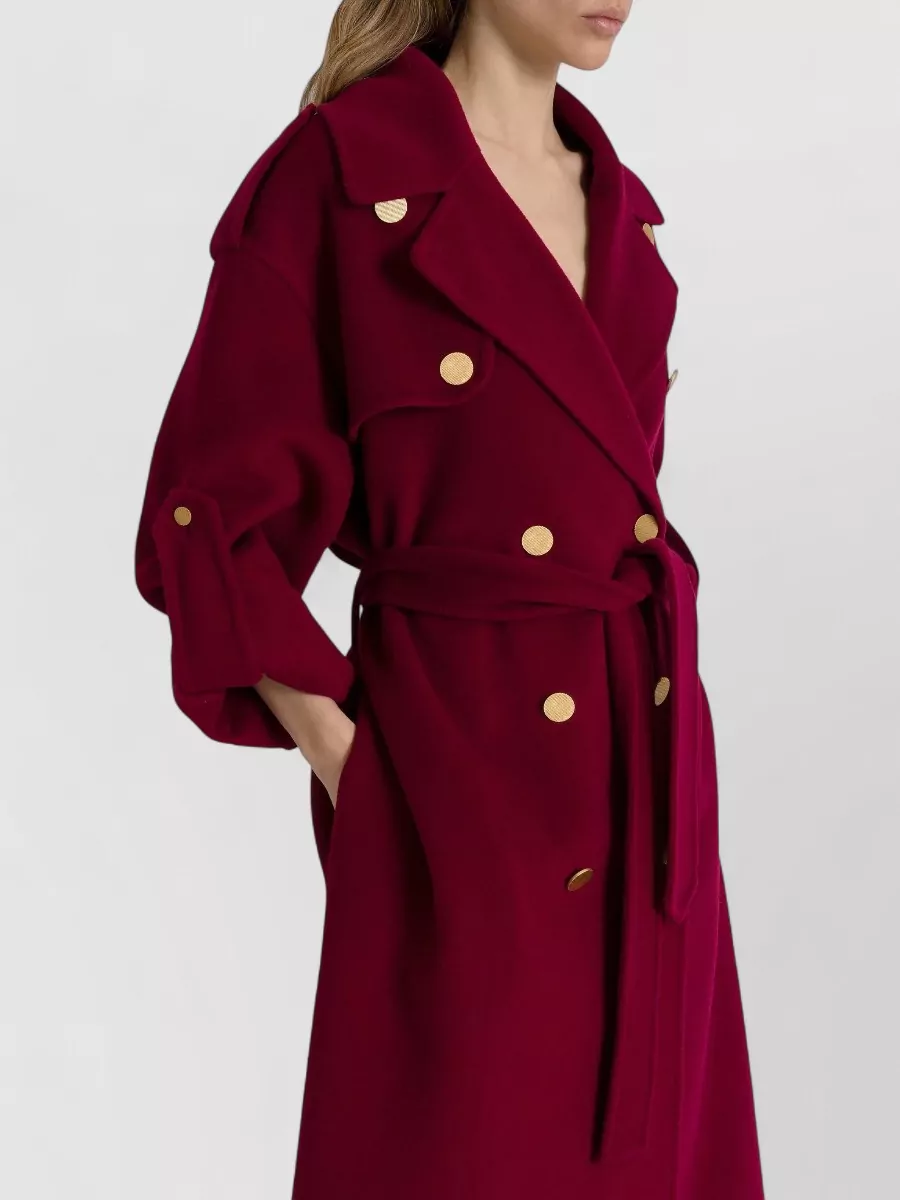 Alberta Ferretti Wool Cashmere Long Jacket